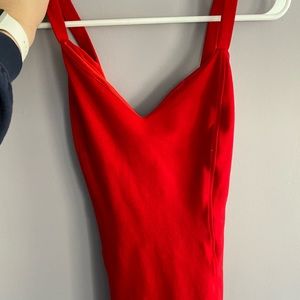 Red dress size M wore once